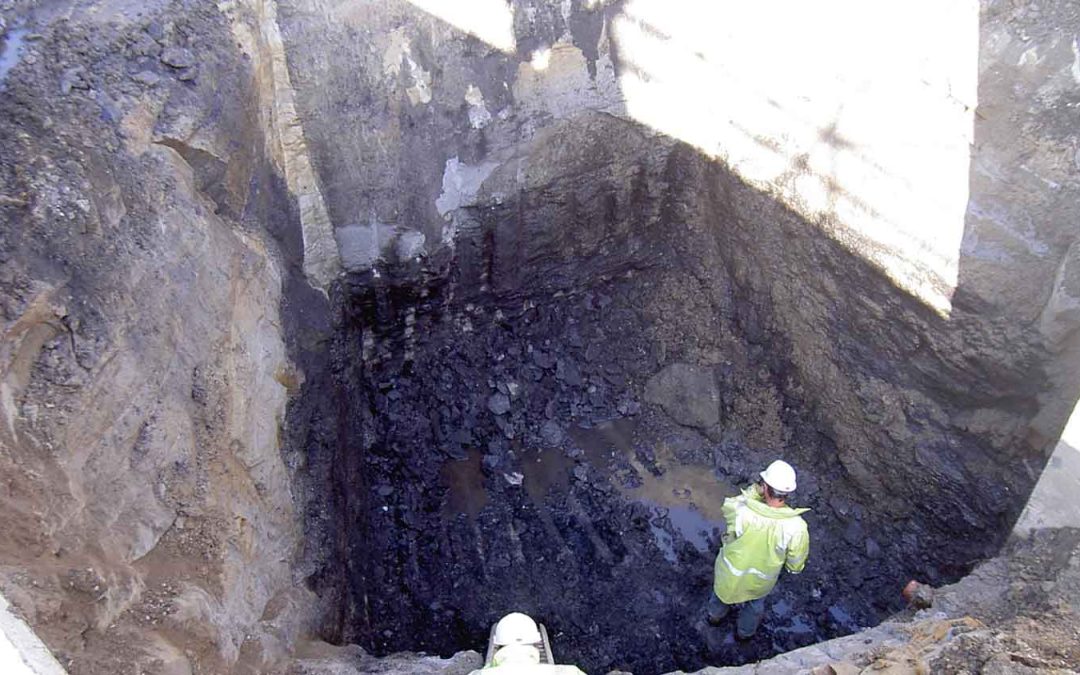 'Stuck in a hole' graphic